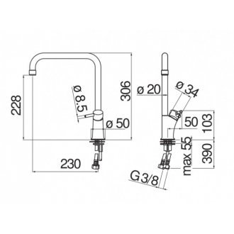 Смеситель для кухни Nobili Cuci CU92813CR