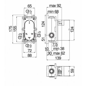 Внутренняя часть смесителя Nobili Rubinetterie WE81100