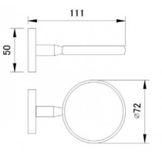 Стакан Nofer Brass 16356.B