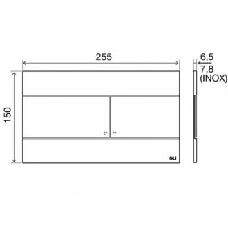 Инсталляция для унитаза Oli 74 601801 с кнопкой смыва Slim