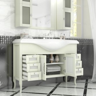 Мебель для ванной Опадирис Мираж 120 слоновая кость