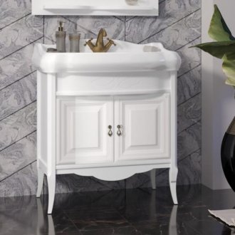 Мебель для ванной Опадирис Лоренцо 80 белая матовая
