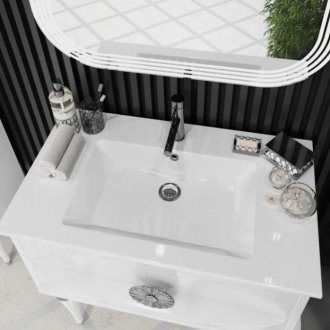 Мебель для ванной Опадирис напольная Ибица 90 белый/хром