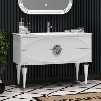 Мебель для ванной Опадирис Ибица напольная 120 белый/хром