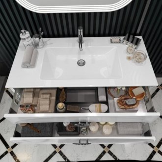 Мебель для ванной Опадирис Ибица напольная 120 белый/хром