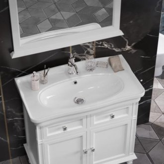 Мебель для ванной Опадирис Кантара 85 белый матовый