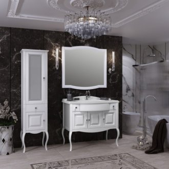 Мебель для ванной Опадирис Лаура 100 белая матовая