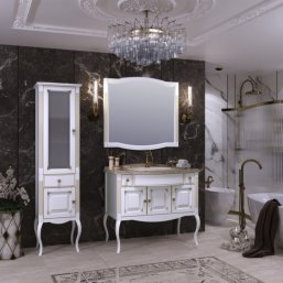 Мебель для ванной Опадирис Лаура 100 белый матовый...