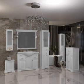 Мебель для ванной Опадирис Риспекто 100 белая матовая (уценка)