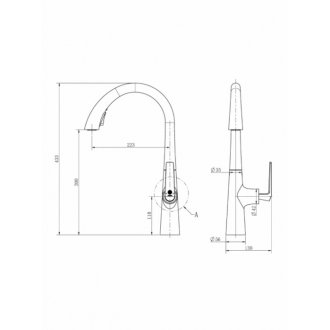 Смеситель для кухни Orange Boni M15-120cr