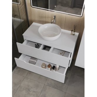 Мебель для ванной Orange Line Li-100TuwMDF+B07-420W