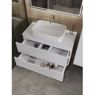 Мебель для ванной Orange Line Li-100TuwMDF+B07-600W