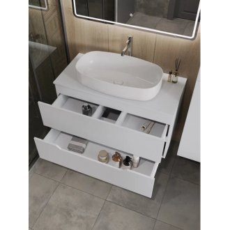 Мебель для ванной Orange Line Li-100TuwMDF+B07-675W