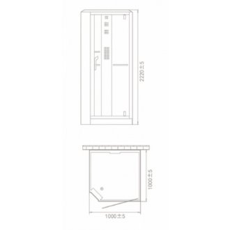 Душевая кабина Orans Diamond OLS-SR89101LS White