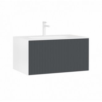 Мебель для ванной Orka Cube 80 антрацит