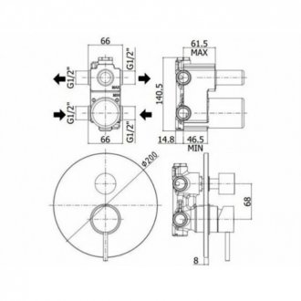 Смеситель для ванны Paffoni Light LIG018HGSP