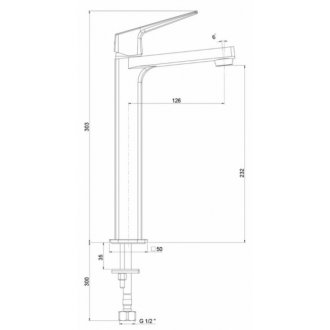 Смеситель для раковины Paini Bari RTCR205LL