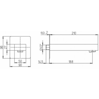 Излив Paini Dax 84PZ430R