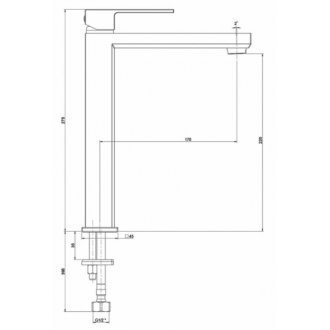 Смеситель для раковины Paini Grazia 21PZ205LL