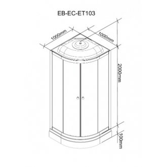 Душевая кабина Parly Bianco Эконом EB1031