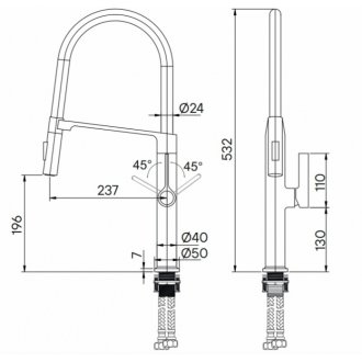 Смеситель для кухни Paulmark Barrel Ba214029-AN