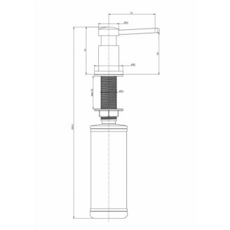 Дозатор для моющего средства Paulmark Brevit D005-401