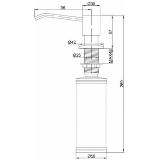 Дозатор для моющего средства Paulmark Rein D002-401