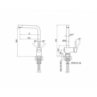 Смеситель для кухни Paulmark Spring Sp212067-GM