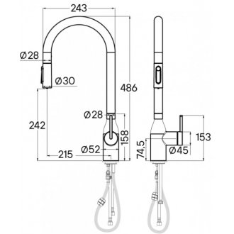 Смеситель для кухни Paulmark Universal Un213880-BS