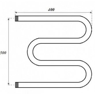 Полотенцесушитель водяной Point М-образный 500x400
