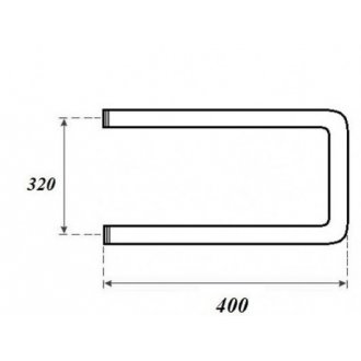 Полотенцесушитель водяной Point П-образный 320x400