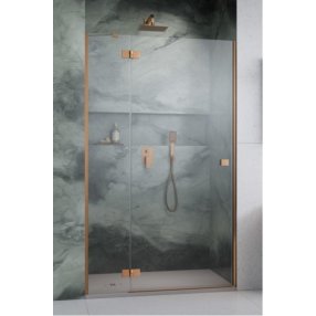 Душевая дверь Radaway Essenza 8 Brushed Copper DWJ 90 см левосторонняя