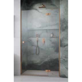 Душевая дверь Radaway Essenza 8 Brushed Copper DWJ 90 см правосторонняя