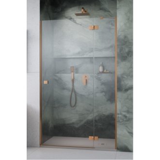 Душевая дверь Radaway Essenza 8 Brushed Copper DWJ 100 см правосторонняя