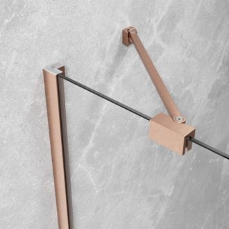 Душевая дверь Radaway Essenza 8 Brushed Copper DWJ 100 см левосторонняя