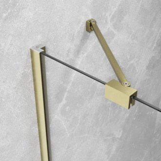 Душевая дверь Radaway Essenza 8 Brushed Gold DWJ 100 см левосторонняя