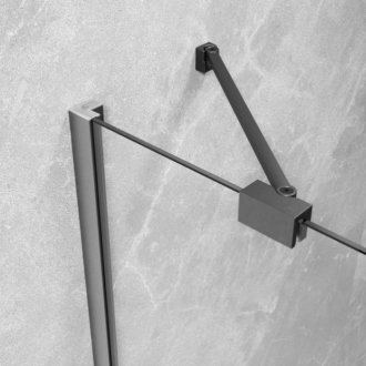 Душевая дверь Radaway Essenza 8 Brushed GunMetal DWJ 100 см левосторонняя