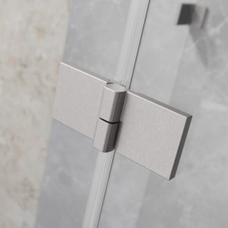 Душевая дверь Radaway Essenza 8 Brushed Nickel DWJ 100 см левосторонняя