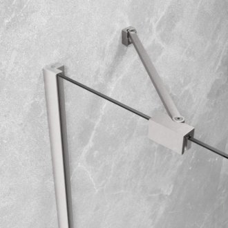 Душевая дверь Radaway Essenza 8 Brushed Nickel DWJ 100 см левосторонняя
