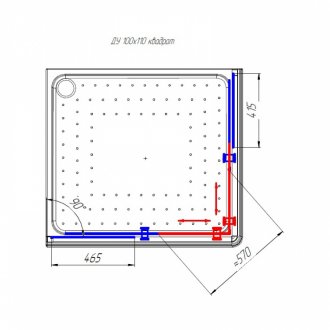 Душевой уголок Радомир Дрим 110x100