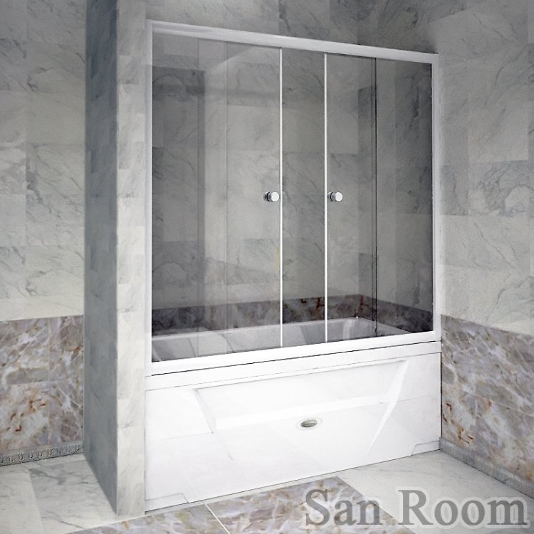 Стеклянная шторка на ванну Радомир 185   по доступной .