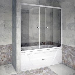 Стеклянная шторка на ванну Радомир 185