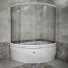 Стеклянная шторка на ванну Радомир Альбена профиль белый ++52 633 ₽