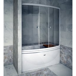 Стеклянная шторка на ванну Радомир Альма