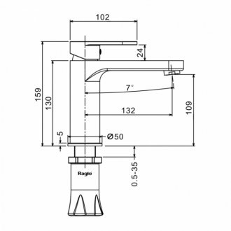 Смеситель для раковины Raglo R50 R50.10.23
