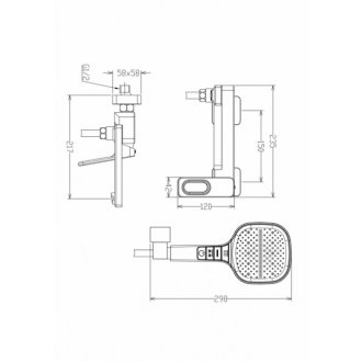 Смеситель для ванны Raglo R51 R51.30