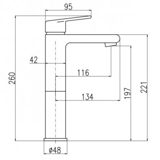 Смеситель для раковины Rav Slezak Colorado CO230.5