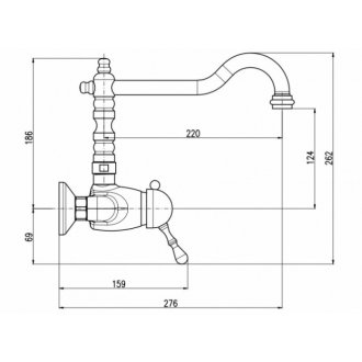 Смеситель для кухни Rav Slezak Labe L402.5/28SM