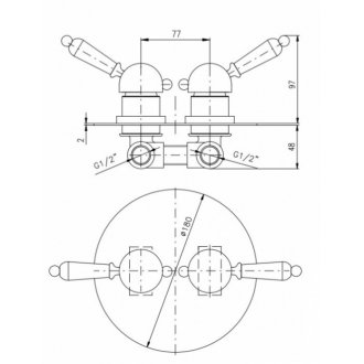 Смеситель для душа Rav Slezak Labe L486SM