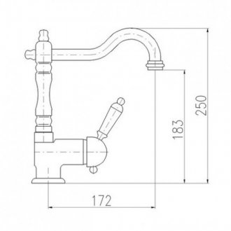 Смеситель для кухни Rav Slezak Labe L508.5/8CMAT